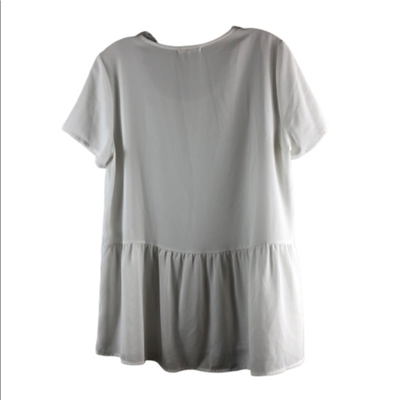 Pleione Small basic tunic white oversize - Picture 2 of 7